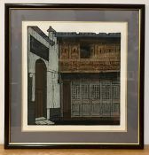 A 20th century Singaporean school, Doors and windows, signed and titled, lithograph on wove paper,