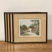 After Philip and Glyn Martin (act. XX) British, a collection of prints in watercolour paper of an