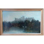 Attributed to Robert Weir Allan (1851-1942) Scottish, Windsor Castle from the thames, signed lower