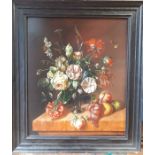 Still Life of Flowers on a Ledge by Eric Paetz (64.8cm x 72.4cm)