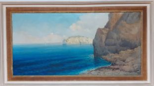 A late 19th or early 20th century Italian school, Seascape, signed: 'S.Giordani' lower right, oil on