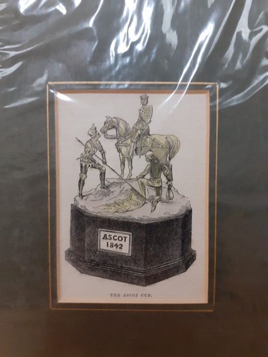 A collection of prints depicting Ascot race's cups and prizes, comprising "The Royal Hunt Cup" ( - Image 6 of 6