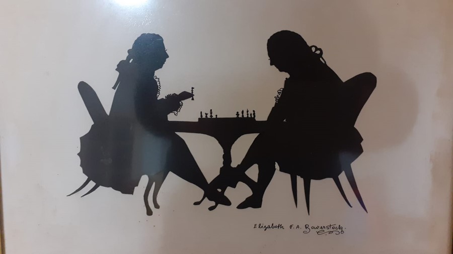 A pair of miniature Silhouettes by Elizabeth Baverstock. - Image 2 of 2