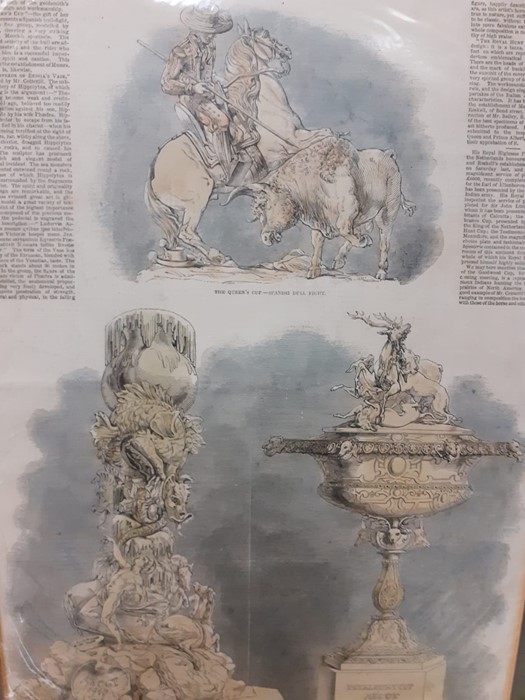 A collection of prints depicting Ascot race's cups and prizes, comprising "The Royal Hunt Cup" ( - Image 2 of 6