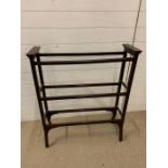 A Mahogany towel rail