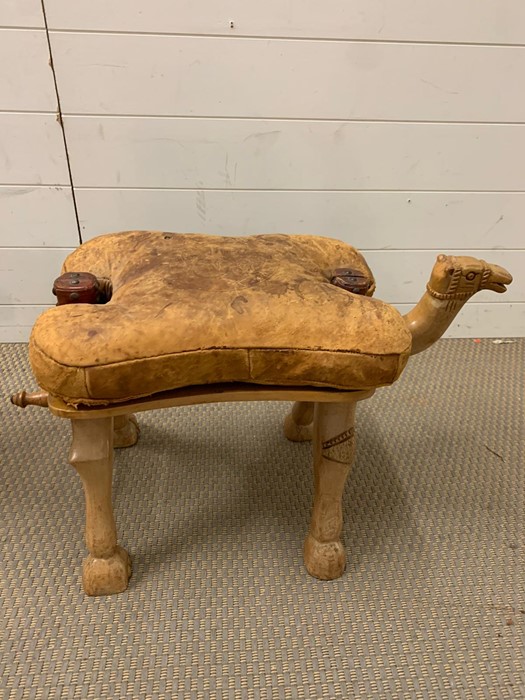 A pair of kirtan camel stools AF - Image 2 of 3