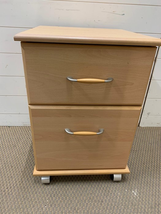 A single bedside cabinet with drawer and cupboard under (H65cm W43cm D42cm)