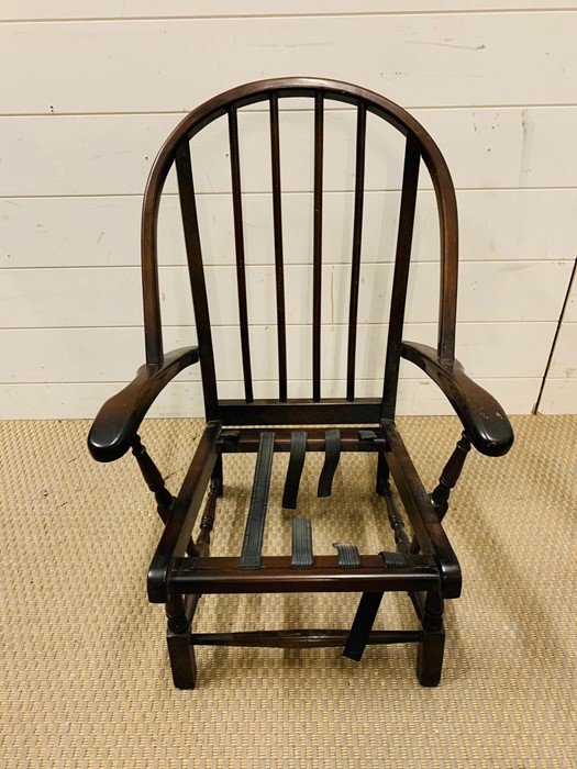 A child's Windsor chair, hoop back with spindle support (H67cm W45cm D43cm)