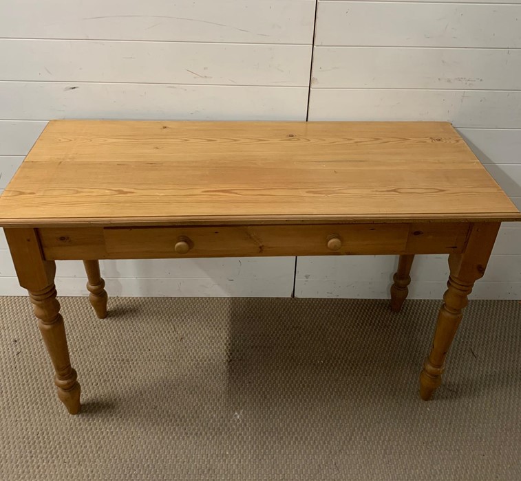 A Pine side table (H77cm W121cm D50cm) - Image 2 of 3