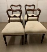 Four William IV dining chairs