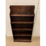 A Georgian Open Fronted Bookcase (H134cm W70cm D19cm)