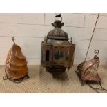 Three Moroccan lamps