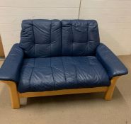 A Ekornes Scandinavian stress less Windsor two seater sofa