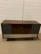 A Mid Century Decca radio gram with turn table serial no:60571, Decca model SRG 700 1960's (H77cm