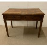 A Two drawer Antique pine desk