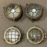 A Selection of Four Bulkhead lamps.