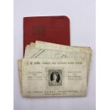 A Selection of Victorian correspondence and ephemera with penny red stamps