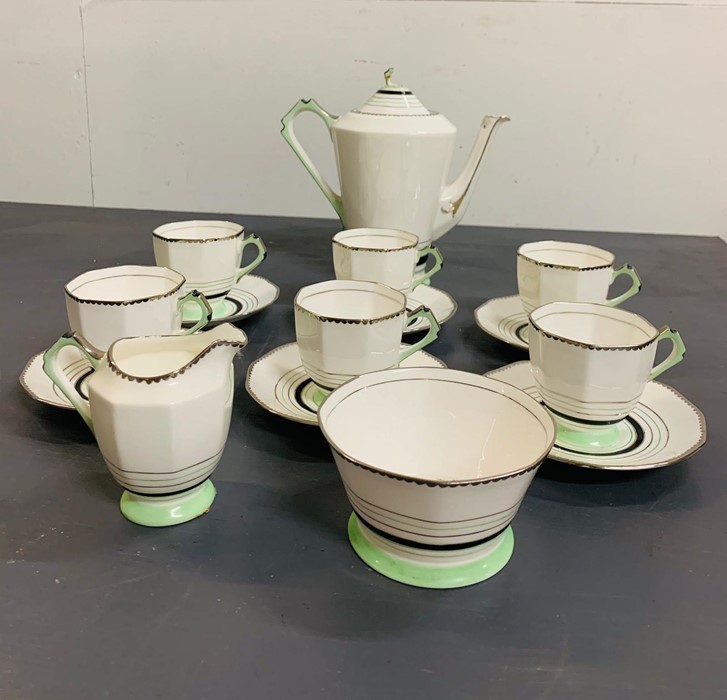 Art Deco tea set by Plant -Tuscan china made in England