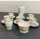 Art Deco tea set by Plant -Tuscan china made in England