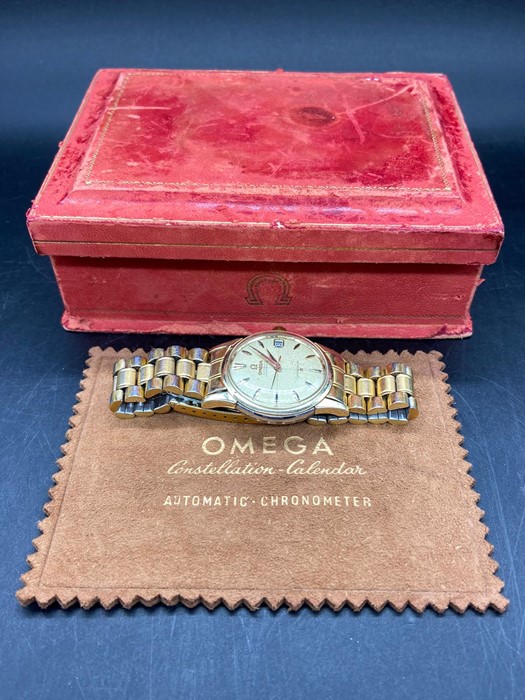 An Omega Constellation Calendar Automatic Chronometer watch in original vintage box