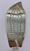 A Silver Plated Fish Slice ,maker Israel Yudemas C1910