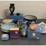 A collection of Wedgewood Jasperware