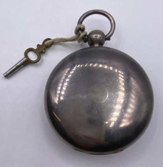 A Silver Pocket watch, hallmarked for 1815 Chester, case makers mark JLS & Co (Joseph Lewis Samuel & - Image 5 of 5