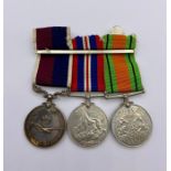 An RAF Medal Group Defence Medal, War Medal, Long Service Medal (Flight Sgt T H L Hankin)