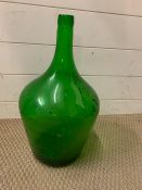 A large green bottle