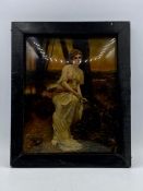 A Victorian painting on glass