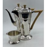 An Art Deco Walker and Hall Coffee set.