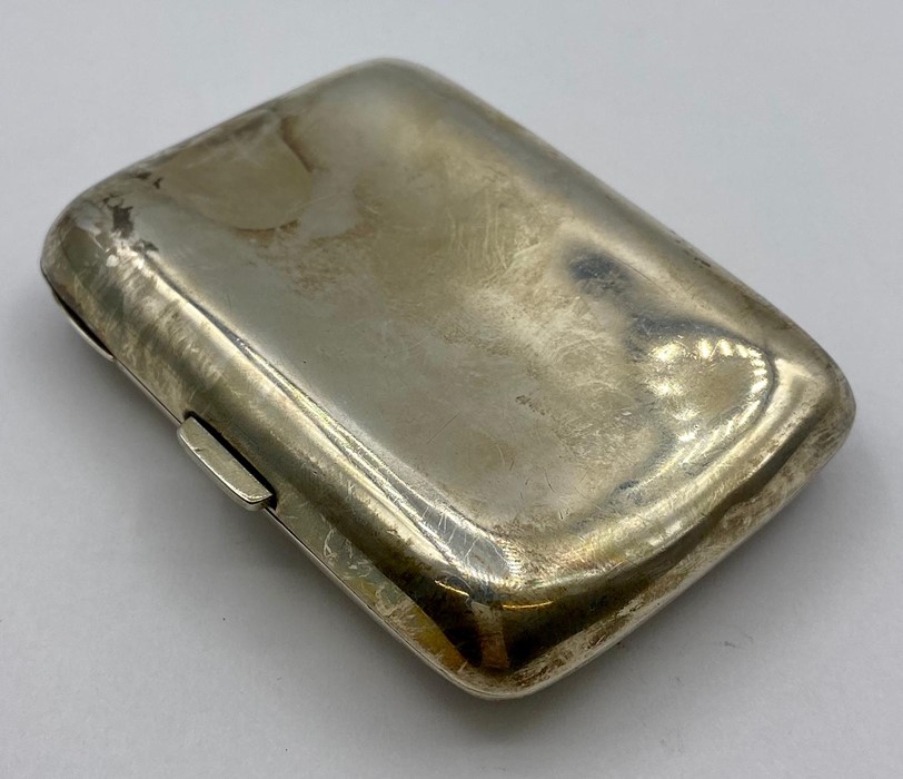 A silver monogrammed cigar case by Minshull & Latimer, hallmarked Birmingham 1898 - Image 4 of 4