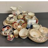 A Large volume of various china, plates, teacups and saucers from various makers and years of