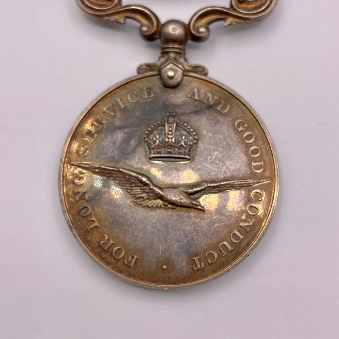 An RAF Medal Group Defence Medal, War Medal, Long Service Medal (Flight Sgt T H L Hankin) - Image 5 of 5