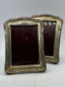 A Pair of silver hallmarked picture frames, hallmarked Chester 1911.