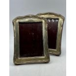 A Pair of silver hallmarked picture frames, hallmarked Chester 1911.