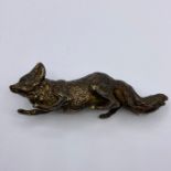 A Bronze Fox (12cm long)