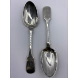 A pair of tablespoons, Exeter 1839 (145g)