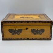 An inlaid work box