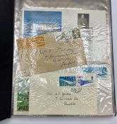 An Album of First Day Covers and a stock stamp album.