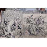 A group of four prints after Norman Lindsay, (4)