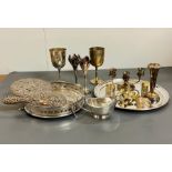 A Selection of silver plated items
