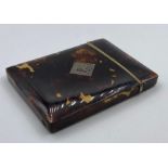 A Tortoiseshell card case