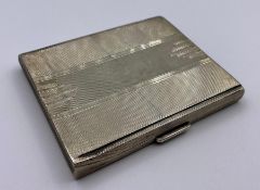 A 1965 Sheffield hallmarked silver cigarette case