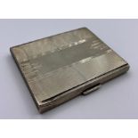 A 1965 Sheffield hallmarked silver cigarette case