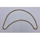 A 9ct gold necklace (7.8g) 45cm L