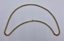 A 9ct gold necklace (7.8g) 45cm L
