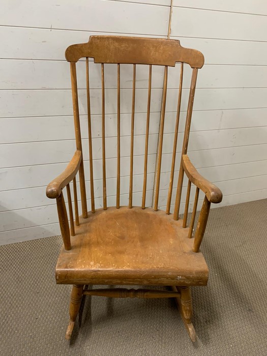 Nichols and Stone Co rocking chair (H110cm W57cm D51cm)