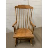 Nichols and Stone Co rocking chair (H110cm W57cm D51cm)