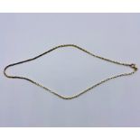 A 9ct gold necklace (6.7g) 40cm L